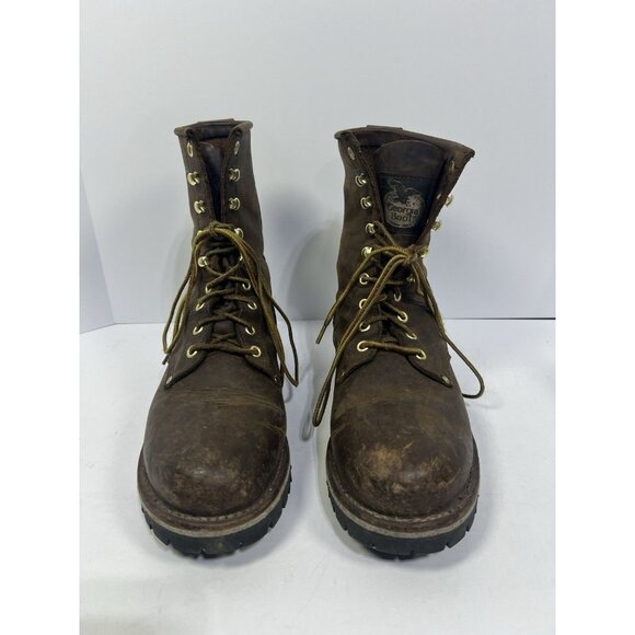 Georgia Boots Logger 8" Waterproof Leather Size 10.5W Outdoor Work - Picture 4 of 7